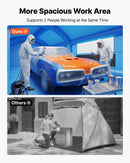VEVOR Cabine de Peinture Gonflable 7x4x2,75 m Souffleurs de 550W+750W Bleu, Tente de Pulvérisation Portable à Toit Arqué, Filtre en Coton, pour Voiture, Camion Pickup, Meubles et Grandes Pièces - image 5