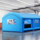 VEVOR Cabine de Peinture Gonflable 7x4x2,75 m Souffleurs de 550W+750W Bleu, Tente de Pulvérisation Portable à Toit Arqué, Filtre en Coton, pour Voiture, Camion Pickup, Meubles et Grandes Pièces - image 9