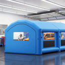 VEVOR Cabine de Peinture Gonflable 8x4,5x3 m Souffleurs de 750 W+950 W Bleu, Tente de Pulvérisation Portable avec Filtre en Coton, Toit Arqué, pour Pickup de Taille Pleine et Petit Bateau à Moteur - image 9