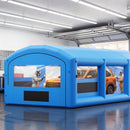 VEVOR Cabine de Peinture Gonflable 8,5x4,5x3 m Souffleurs de 750W+950W Bleu, Tente de Pulvérisation Portable avec Filtre en Coton, Toit Arqué, pour Pickup de Taille Pleine et Petit Bateau à Moteur - image 9
