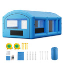 VEVOR Cabine de Peinture Gonflable 7x4x2,75 m Souffleur de 550W+750 W Bleu, Tente de Pulvérisation Portable à Toit Arqué, Filtre en Coton et Espace Vestiaire, pour VTT, Moto et Meubles Taille Moyenne - image 10