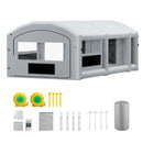 VEVOR Cabine de Peinture Gonflable 8x4,5x3 m Souffleurs de 750W+950W Gris, Tente de Pulvérisation Portable avec Filtre en Coton et Espace Vestiaire, Toit Arqué, pour Pickup Moyen, Grands Meubles - image 10