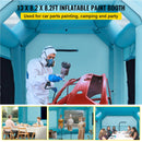 VEVOR Cabine Peinture Voiture 4x2,5x2,5m, Tente Pulvérisation Gonflable Garage Tissu Oxford 210D PVC Souffleur Gonflage 680W Souffleur Ventilation 330W Tente Tunnel pour Camping Mécaniciens Automobile - image 3