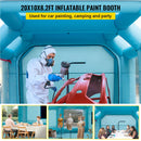 VEVOR Cabine Peinture Gonflable 6x3x2,5 m Tente Tunnel Pulvérisation Garage Tissu Oxford 210D PVC Souffleur Gonflage 680W Souffleur Ventilation 330W Tente pour Mécaniciens Automobile - image 3