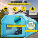 VEVOR Cabine Peinture Gonflable 6x3x2,5 m Tente Tunnel Pulvérisation Garage Tissu Oxford 210D PVC Souffleur Gonflage 680W Souffleur Ventilation 330W Tente pour Mécaniciens Automobile - image 4