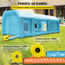 VEVOR Cabine Peinture Gonflable 6x3x2,5 m Tente Tunnel Pulvérisation Garage Tissu Oxford 210D PVC Souffleur Gonflage 680W Souffleur Ventilation 330W Tente pour Mécaniciens Automobile - image 7