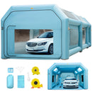 VEVOR Cabine Peinture Voiture 8x4x3m, Tente Pulvérisation Gonflable Garage Tissu Oxford 210D PVC Souffleur Gonflage 950W Souffleur de Ventilation 330W Tente Tunnel pour Camping Mécaniciens Automobile
