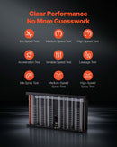 VEVOR Nettoyeur et Testeur d’Injecteurs Essence avec 9 Modes de Test, Banc de Test et de Nettoyage d'Injecteurs par Ultrasons à 6 Cylindres, pour Voiture Atelier, Compatible avec EFI/FSI/GDI - image 6