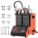 VEVOR Nettoyeur et Testeur d’Injecteurs Essence avec 9 Modes de Test, Banc de Test et de Nettoyage d'Injecteurs par Ultrasons à 4 Cylindres, pour Voiture Atelier, 28 kHz, avec Vanne de Purge - image 2