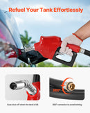 VEVOR Réservoir Diesel Portable 220 L Cuve de Ravitaillement 40 L/min avec Pompe de Transfert Électrique 12 V Tuyau en Caoutchouc 4 m Réservoir de Transfert Diesel pour Transport de Carburant, Gris - image 6