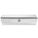 VEVOR Coffre à outils pour benne de camion, 1219x340x330 mm, boîte à outils pour camion robuste en aluminium avec sculptures, coffre de rangement avec serrure et clé, pour pick-up, remorque, argent - image 12
