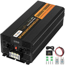VEVOR Onduleur à onde sinusoïdale pure, 5000 W 10000 W, convertisseur de tension DC 24 V à 230 V AC écran LCD USB ventilateur de refroidissement à grande vitesse en aluminium avec télécommande filaire