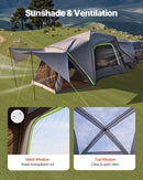 VEVOR Tente de hayon SUV, 305x310 cm, tente arrière SUV de camping imperméable, conception spacieuse à double couche pour 5-8 personnes, avec auvent d'ombrage, fenêtres en maille, sac de rangement - image 7