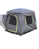 VEVOR Tente de hayon de SUV, 2480 x 3080 mm, tente arrière SUV de camping imperméable, conception spacieuse à double couche pour 5-8 personnes, avec fenêtres en maille, double toit, sac de rangement