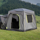 VEVOR Tente de hayon de SUV, 2480 x 3080 mm, tente arrière SUV de camping imperméable, conception spacieuse à double couche pour 5-8 personnes, avec fenêtres en maille, double toit, sac de rangement - image 9