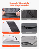 VEVOR Auvent de Voiture Camping-car Caravane Latéral 550,4 cm, Pare-soleil Imperméable et Rétractable, en PVC avec Cadre en Alliage d'Aluminium, Réglage Électrique, Voyage, Camping, Noir Dégradé - image 5
