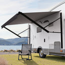 VEVOR Auvent de Voiture Camping-car Caravane Latéral 459 cm, Pare-soleil Imperméable et Rétractable, en PVC avec Cadre en Alliage d'Aluminium, Réglage Électrique, Voyage, Camping, Noir Dégradé - image 9