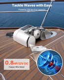VEVOR Guindeau Électrique, 12 V CC, Guindeau Ancre de Bateau 7-9 m, Traction Maximale 260 kg, 600 W, Compatible avec Chaîne 6,35 mm ou Corde Nylon 14 et 16 mm, Construction en Acier Inoxydable 316 - image 3