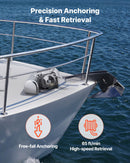 VEVOR Guindeau Électrique, 12 V CC, Guindeau Ancre de Bateau 7-9 m, Traction Maximale 260 kg, 600 W, Compatible avec Chaîne 6,35 mm ou Corde Nylon 14 et 16 mm, Construction en Acier Inoxydable 316 - image 4