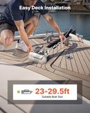 VEVOR Guindeau Électrique, 12 V CC, Guindeau Ancre de Bateau 7-9 m, Traction Maximale 260 kg, 600 W, Compatible avec Chaîne 6,35 mm ou Corde Nylon 14 et 16 mm, Construction en Acier Inoxydable 316 - image 7