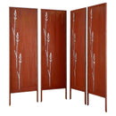 VEVOR Panneau Brise Vue Extérieur Métal 50x160 cm Paravent Extérieur Décoratif Autoportant, Écran d'Intimité, Séparation de Jardin, Acier au Carbone, Piquets de Sol, Motifs Naturels Ajourés, Lot de 4 - image 12