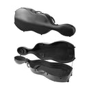 VEVOR Étui pour Violoncelle 4/4, en Fibre de Carbone Composite, Léger et Portable, Doublure en Peluche, Double Bandoulière, Anti-rayures, Forme Violoncelle Professionnelle, Transport Confortable, Noir - image 2