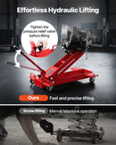 VEVOR Cric de Transmission à Profil Bas Capacité 1 T, Cric de Fosse avec Hauteur de Levage 18,5-70 cm, Roues Pivotantes Flexibles à 360°, Support Boîte de Vitesse pour Garage Atelier Réparation - image 6