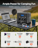 VEVOR Station Électrique Portable 1200 W Générateur Solaire Portable 806 Wh Batterie Secours LiFePO4 pour Urgence Domestique, Camping, Voyage Camping-car, 9 Ports de Sortie, Panneau Solaire Non Inclus - image 3