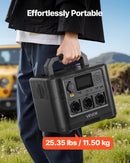 VEVOR Station Électrique Portable 1200 W Générateur Solaire Portable 806 Wh Batterie Secours LiFePO4 pour Urgence Domestique, Camping, Voyage Camping-car, 9 Ports de Sortie, Panneau Solaire Non Inclus - image 6