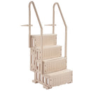 VEVOR Escalier de Piscine en Plastique avec 2 Rampes, 4 Marches Antidérapantes, Capacité de Charge 181,4 kg, pour Piscines Creusées Hors Sol 122-137 cm, Terrasse, Maison, Intérieur, Extérieur, Taupe - image 10
