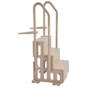 VEVOR Escalier de Piscine en Plastique avec 2 Rampes, 3 Marches Antidérapantes, Capacité de Charge 181,4 kg, pour Piscines Creusées Hors Sol 91,4-122 cm, Terrasse, Maison, Intérieur, Extérieur, Taupe - image 12