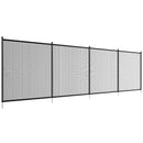 VEVOR Clôture de Piscine, Barrière de Piscine Creusée 1,21x32,91 m Clôture Amovible de Sécurité Pliable Tige en Aluminium Tissu Maille PVC Teslin 340 g/m² pour Protection Enfants Animaux Domestiques - image 10