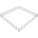 VEVOR Clôture de Piscine, Barrière de Piscine Creusée 1,21x32,91 m Clôture Amovible de Sécurité Pliable Tige en Aluminium Tissu Maille PVC Teslin 340 g/m² pour Protection Enfants Animaux Domestiques - image 12