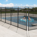 VEVOR Clôture de Piscine, Barrière de Piscine Creusée 1,21x14,63 m Clôture Amovible de Sécurité Pliable Tige en Aluminium Tissu Maille PVC Teslin 340 g/m² pour Protection Enfants Animaux Domestiques - image 9
