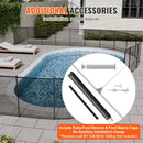 VEVOR Clôture de Piscine, Barrière de Piscine Creusée 1,21x21,95 m Clôture Amovible de Sécurité Pliable Tige en Aluminium Tissu Maille PVC Teslin 340 g/m² pour Protection Enfants Animaux Domestiques - image 7