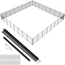 VEVOR Clôture de Piscine, Barrière de Piscine Creusée 1,21x29,26 m Clôture Amovible de Sécurité Pliable Tige en Aluminium Tissu Maille PVC Teslin 340 g/m² pour Protection Enfants Animaux Domestiques - image 2