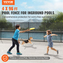 VEVOR Clôture de Piscine, Barrière de Piscine Creusée 1,21x29,26 m Clôture Amovible de Sécurité Pliable Tige en Aluminium Tissu Maille PVC Teslin 340 g/m² pour Protection Enfants Animaux Domestiques - image 3