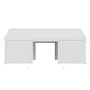 VEVOR Tente Garage, 3,65 x 6,09 m, Carport Abri de Voiture Extérieur avec Parois Latérales Amovibles et Portes, Résistant aux UV et à l'Eau, Protection Toutes Saisons pour Automobile et Bateau, Blanc - image 12