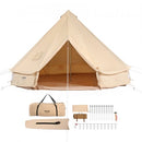 VEVOR Tente Cloche en Toile 4 m Tente de Yourte 4 Saisons Tente de Camping Familial avec Trou de Poêle à Bois, Sacs de Rangement pour Glamping Jusqu'à 6 Personnes, Groupes en Plein Air, Fête, Chasse - image 2