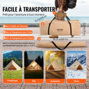VEVOR Tente Cloche en Toile 4 m Tente de Yourte 4 Saisons Tente de Camping Familial avec Trou de Poêle à Bois, Sacs de Rangement pour Glamping Jusqu'à 6 Personnes, Groupes en Plein Air, Fête, Chasse - image 7