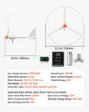 VEVOR Éolienne 24 V 1500 W Kit Générateur Éolien Contrôleur Éolien-solaire, pour Camping-car, Bateau, Maison, Ferme, Synchrone Triphasé AC à Aimants Permanents Stable, avec 3 Pales, Mât Non Inclus - image 8