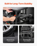 VEVOR Pont Élévateur Pneumatique 5 T jusqu'à 320 mm, Cric Pneumatique pour Voiture avec Rampe d'Extension 2 Kits, Cales de Roue et Rehausseurs, Plate-forme de Levage pour Réparation SUV Garage - image 7