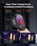 VEVOR Caméra Thermique Résolution TISR 512x384 pixels Imageur Thermique Résolution IR 256x192 pixels, Vision 2 Mpx Fréquence Rafraîchissement 25 Hz, -20 °C à 550 °C, 4 Modes Image, 7 Palettes Couleurs - image 4