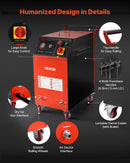 VEVOR Machine de Projection de Glace Sèche, Capacité 7,5 kg, Machine de Nettoyage Cryogénique 4 Buses, Pression Quantité Réglables, Nettoyeur Jet Mobile pour Auto, Navire, Aviation, Produits Chimiques - image 7