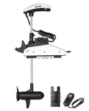 VEVOR Moteur de Bateau de Pêche à la Traîne, Poussée 25 kg,​ Moteur Hors-bord Électrique 12 V avec GPS, Tige 1370 mm, 10 Vitesses, Télécommande, Indicateur de Batterie LCD, pour Kayak, Eau Douce Salée