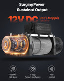 VEVOR Treuil Électrique 12 V CC 6100 kg avec Câble en Acier Φ 9,5 mm x 24 m, Télécommande sans Fil et Filaire, Étanchéité IP55, pour Remorquage de SUV, Jeep, Remorque, Bateau, Véhicule Tout-terrain - image 4