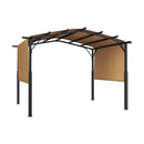 VEVOR Pergola Arquée Rétractable, 3048x3048 mm, Pergola Extérieur à Toit Arqué en Métal avec Auvent Pare-soleil, Grand Abri Ombragé de Patio Robuste, pour Terrasse, Arrière-cour, Jardin, Bord Piscine - image 10