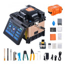 VEVOR Soudeuse fibre optique 4 moteurs, épisseuse fusion fibre optique à alignement de gaine, épissage 6s, chauffage 13s, écran tactile 5", support de fibre 3 en 1, batterie 7800mAh pour SM MM DS NZDS - image 2
