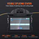 VEVOR Soudeuse fibre optique 4 moteurs, épisseuse fusion fibre optique à alignement de gaine, épissage 6s, chauffage 13s, écran tactile 5", support de fibre 3 en 1, batterie 7800mAh pour SM MM DS NZDS - image 5