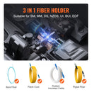 VEVOR Soudeuse fibre optique 4 moteurs, épisseuse fusion fibre optique à alignement de gaine, épissage 6s, chauffage 13s, écran tactile 5", support de fibre 3 en 1, batterie 7800mAh pour SM MM DS NZDS - image 6
